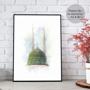 Masjid An-Nabawi plakat Mescidi Nebevi poster